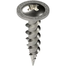 #8 x 3/4" Truss Head Hinge/Drawer Slide Screw, Phillips Drive Coarse Thread and Type 17 Auger Point, Zinc, Box of Hundred by Blum