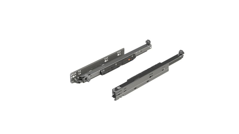 21" Movento 763 Undermount Drawer Slide for 5/8" Drawer Material, 125lb Capacity Full Extension with BLUMOTION Soft-Closing