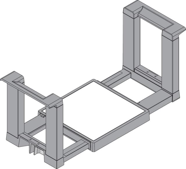 Ambia-Line Adjustable Plate Holder, 6-11/16", Orion Gray Matte