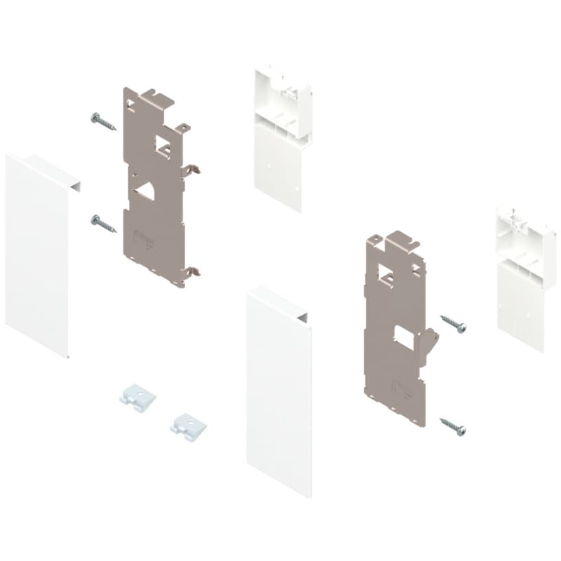 Legrabox Front Fixing Bracket K-Height for Interior Drawer, Silk White Matte