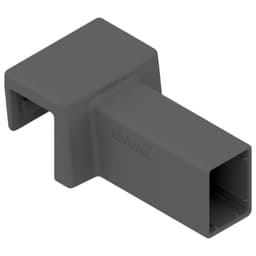 Ambia-Line Cross Gallery Connector, 0.9", Orion Gray Matte