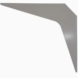 12" x 18" Heavy Duty Workstation Bracket, Gray Finish (3 Pair)