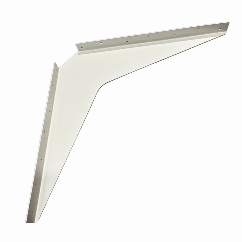 24" x 24" Heavy Duty Workstation Bracket, White Finish (1 Pair)