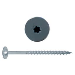 #8 x 3" Powerhead Head Assembly Screw, Torx Drive Coarse Thread with Nibs and Sharp Point, Zinc, Box of 1.5 Hundred by FastCap