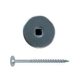3" x 8 Power Head Square Drive Wood Screw, #10 Thread and Self-Tapping Point, Zinc, Pack of 150