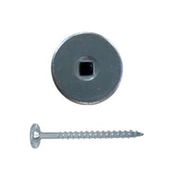 2" x 8 Power Head Square Drive Metal Screw, #10 Thread and Self-Tapping Point, Zinc, Pack of 2 Hundred