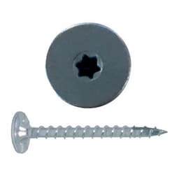 #8 x 2" Powerhead Head Assembly Screw, Torx Drive Coarse Thread with Nibs and Sharp Point, Zinc, Box of 2 Hundred by FastCap