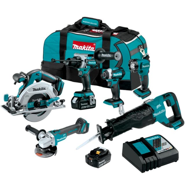 18V LXT 6 TOOL KIT W/BAG 5.0AH, XT616T