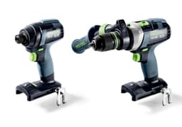 18V Brushless Motor, Bare Cordless Impact Driver and Hammer Drill 2 Tool Set