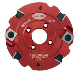 D100 x 8mm Carbide Groove Cutter for Biscuit Joiner with Reversible Blade