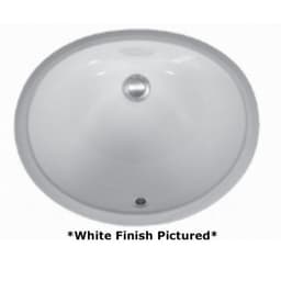 Undermount Single Bowl Vanity Sink, 17" x 14" x 6", Bisque
