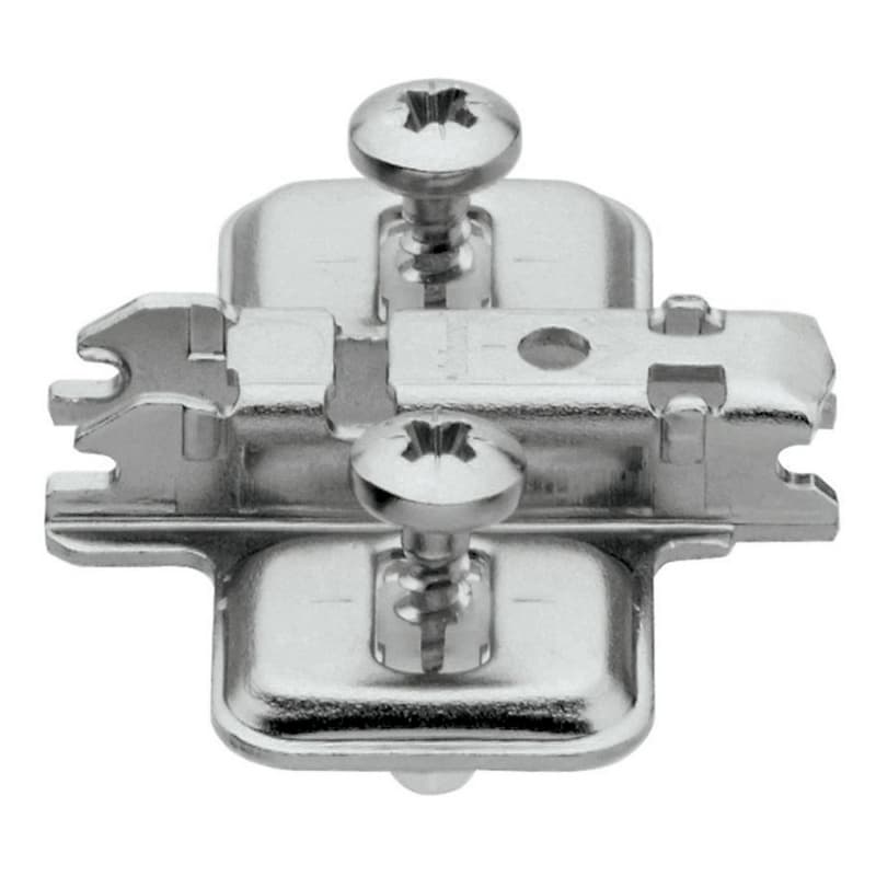Clip Cam Adjustable Wing Mounting Twin Application Plate, Nickel-Plated, Expando, 0mm