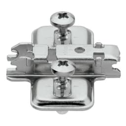 Clip Cam Adjustable Wing Mounting Twin Application Plate, Nickel-Plated, Expando, 0mm