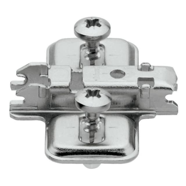 Clip Cam Adjustable Wing Mounting Twin Application Plate, Nickel-Plated, Expando, 0mm