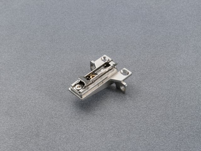 Face Frame Clip Mounting Plate for Woodscrew, Nickel-Plated, 5mm
