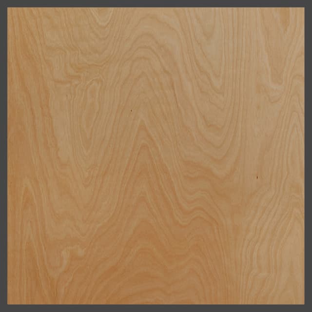 KingKore® White Birch Imported Plywood, C/2 Grade w/ 19mm Core, UV Finish Both Sides, 4' x 8'