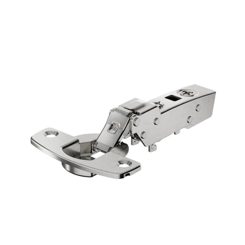 Sensys 8646i 110° Opening Thin Door Hinge, 45mm Bore Pattern, Self-Closing, Half Overlay, Nickel-Plated, Screw-On