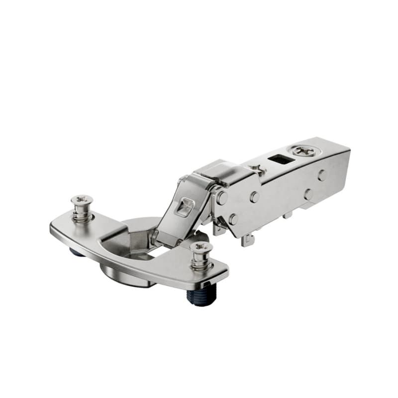 Sensys 8646i 110° Opening Thin Door Hinge, 45mm Bore Pattern, Self-Closing, Half Overlay, Nickel-Plated, Expando