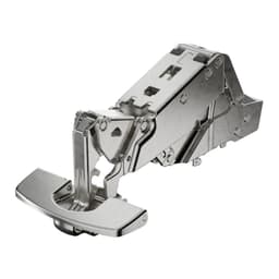 Sensys 8657i 165° Opening Zero Protrusion Hinge, 45mm Bore Pattern, Soft-Closing, Half Overlay, Nickel-Plated, Fix Fast Assembly