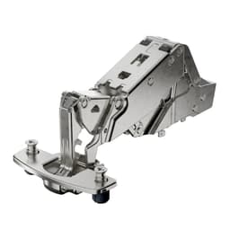 Sensys 8657i 165° Opening Zero Protrusion Hinge, 45mm Bore Pattern, Soft-Closing, Half Overlay, Nickel-Plated, Expando