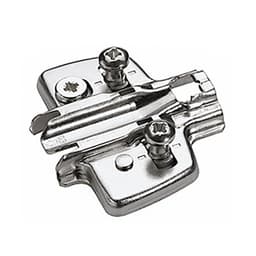 Adjustment Cross Mounting Plate with Euro Screw, Nickel-Plated, 0mm