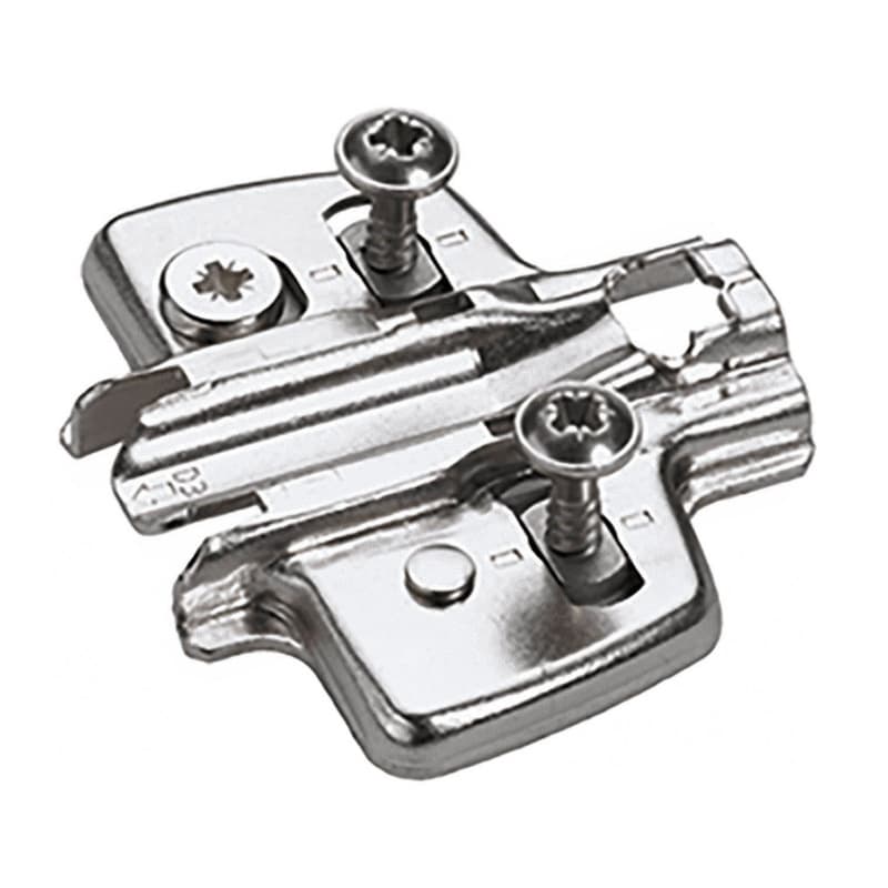 Adjustment Steel Cross Mounting Plate with Locating Pin/Special Screw, Nickel-Plated, 0mm