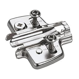 Adjustment Steel Cross Mounting Plate with Locating Pin/Special Screw, Nickel-Plated, 0mm