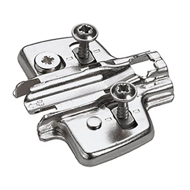 Adjustment Steel Cross Mounting Plate with Locating Pin/Special Screw, Nickel-Plated, 0mm