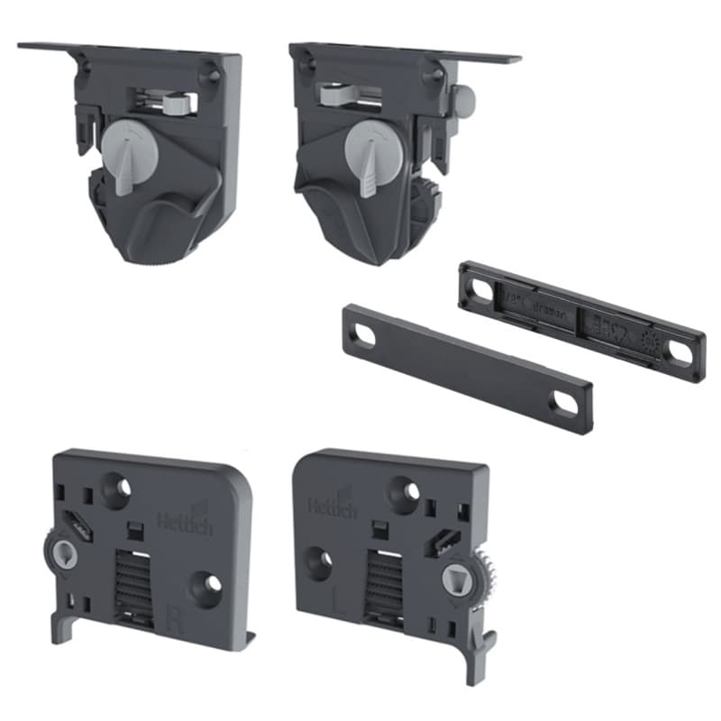 Quadro 4D Locking Device Set with Spacers & Tilt Adjustment