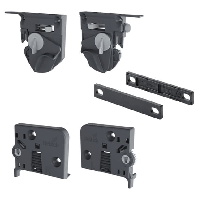 Quadro 4D Locking Device Set with Spacers & Tilt Adjustment
