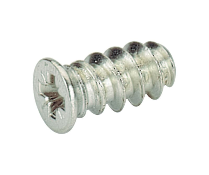 6mm x 14mm Direct Fixing Screw, Nickel, Box of Thousand by Hettich America
