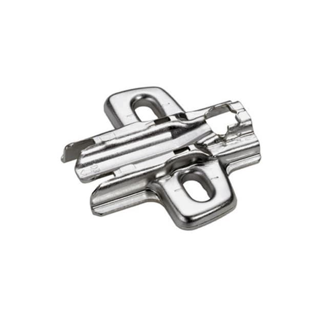 Cross Mounting Plate with Height Adjustment, Nickel-Plated, Screw-On, 3mm