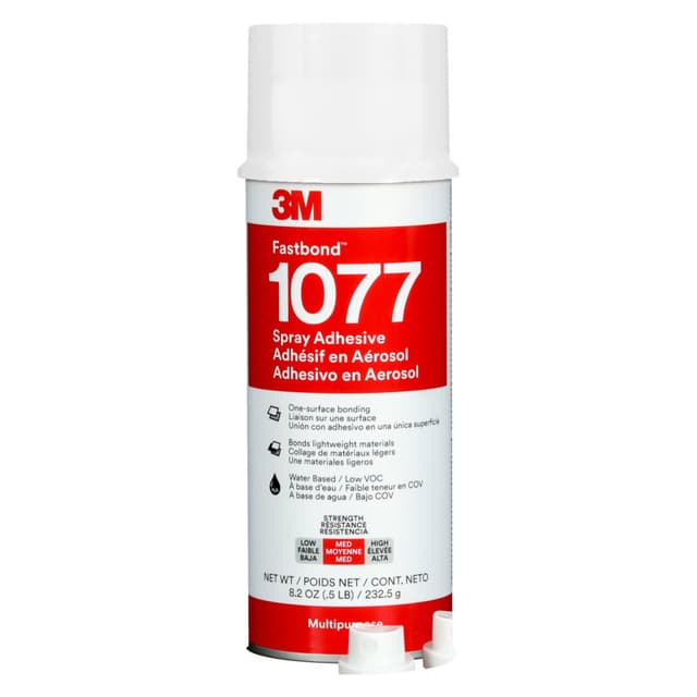 1077 Fastbond™ Multipurpose Adhesive, Water Based, Low VOC, Clear, 8.2 oz