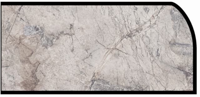 IdealEdge Edgebanding Color 3702-34 Mediterranean Marble, 0.027" Thick 144", Scovato Finish, Ogee