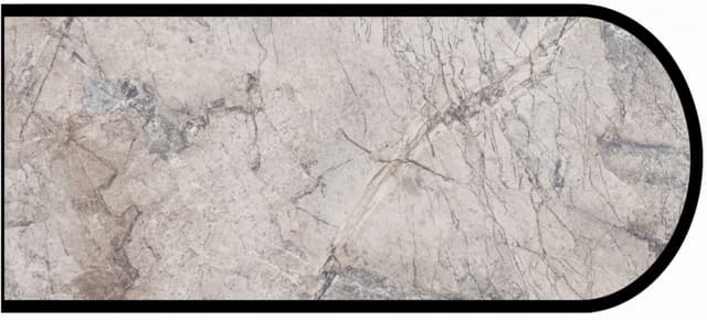 IdealEdge Edgebanding Color 3702-34 Mediterranean Marble, 0.027" Thick 144", Scovato Finish, Bullnose