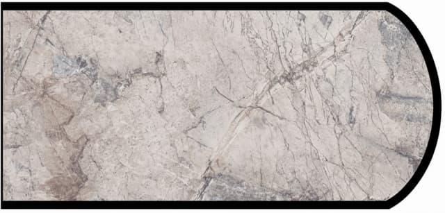 IdealEdge Edgebanding Color 3702-34 Mediterranean Marble, 0.027" Thick 144", Scovato Finish, Double Radius