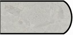 IdealEdge Edgebanding, Color 9525-34 White Shalestone, 0.027" Thick 144", Scovato Finish, Double Radius