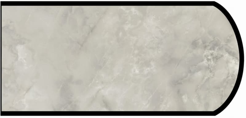 IdealEdge Edgebanding, Color 7409-43 Gray Onyx, 0.027" Thick 144", Artisan Finish, Double Radius