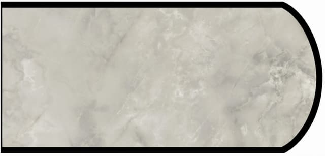 IdealEdge Edgebanding, Color 7409-43 Gray Onyx, 0.027" Thick 144", Artisan Finish, Double Radius