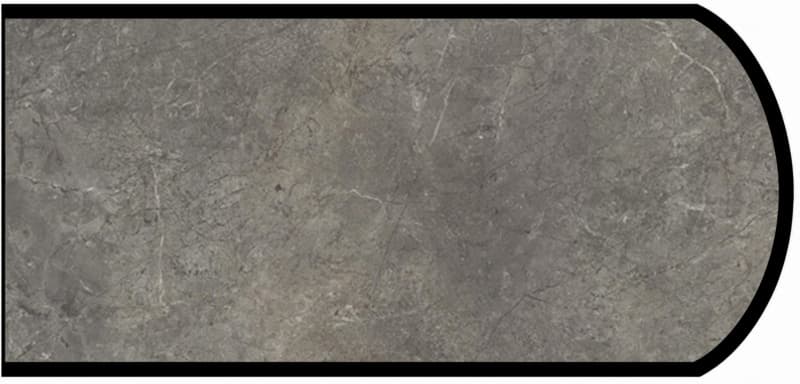 IdealEdge Edgebanding, Color 7407-58 Marmara Gray, 0.027" Thick 144", Matte Finish, Double Radius