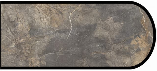IdealEdge Edgebanding, Color 7405-34 Istanbul Marble, 0.027" Thick 144", Scovato Finish, Bullnose