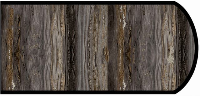 IdealEdge Edgebanding, Color 6320-46 Black Fusion, 0.027" Thick 144", Etchings Finish, Double Radius