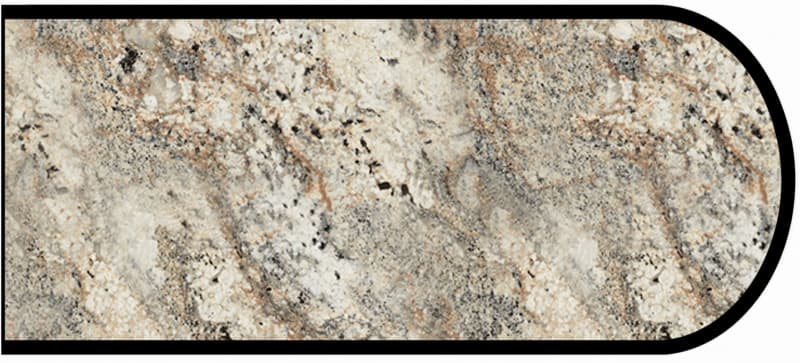 IdealEdge Edgebanding, Color 6319-RD Cafe Azul, 0.027" Thick 144", Radiance Finish, Bullnose