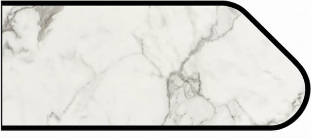 IdealEdge Edgebanding Color 3460-46 Calcutta Marble, 0.027" Thick 144", Etchings Finish, Ogee