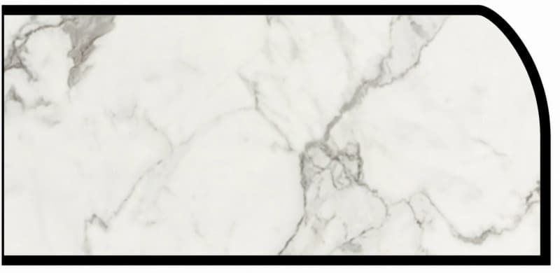 IdealEdge Edgebanding Color 3460-46 Calcutta Marble, 0.027" Thick 144", Etchings Finish, Waterfall