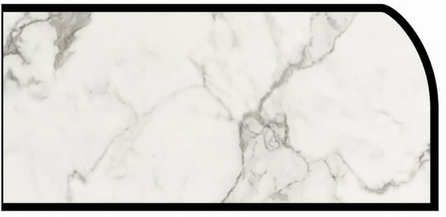 IdealEdge Edgebanding Color 3460-11 Calcutta Marble, 0.027" Thick 144", SatinTouch Finish, Waterfall