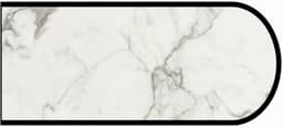 IdealEdge Edgebanding, Color 3460-46 Calcutta Marble, 0.027" Thick 144", Etchings Finish, Bullnose