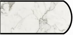 IdealEdge Edgebanding, Color 3460-46 Calcutta Marble, 0.027" Thick 144", Etchings Finish, Double Radius