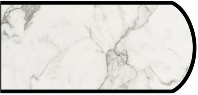 IdealEdge Edgebanding, Color 3460-46 Calcutta Marble, 0.027" Thick 144", Etchings Finish, Double Radius