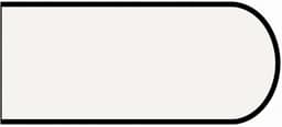 IdealEdge Edgebanding, Color 949-58 White, 0.027" Thick 144", Matte Finish, Bullnose
